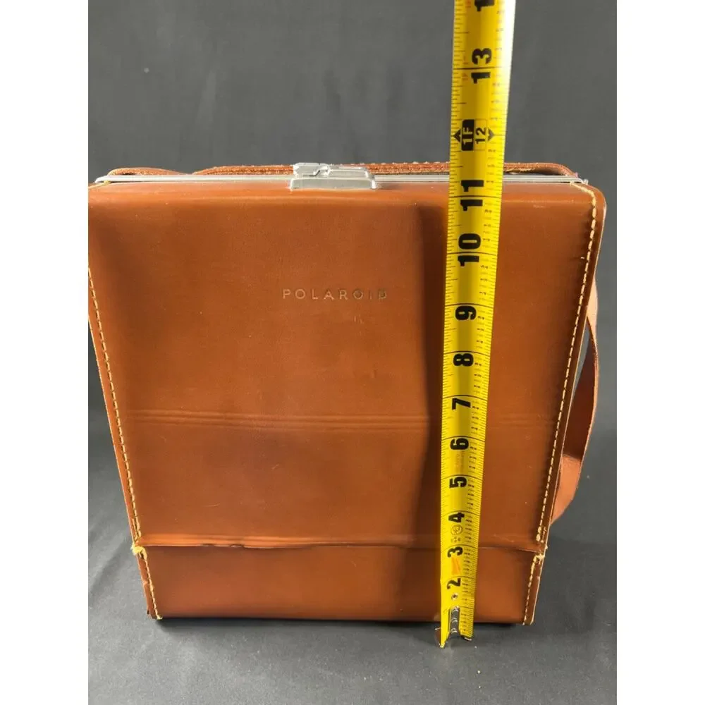 Vintage Leather Carrying Case Bag For Polaroid Land Camera Hipster - Case Only
